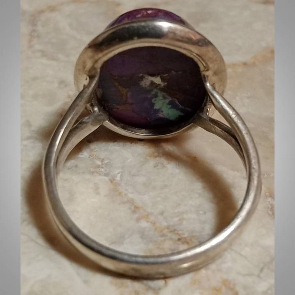 CLOSEOUT! 🔥 AUTHENTIC Mohave Purple Turquoise sterling silver Ring sz 6 06 - Picture 6 of 9